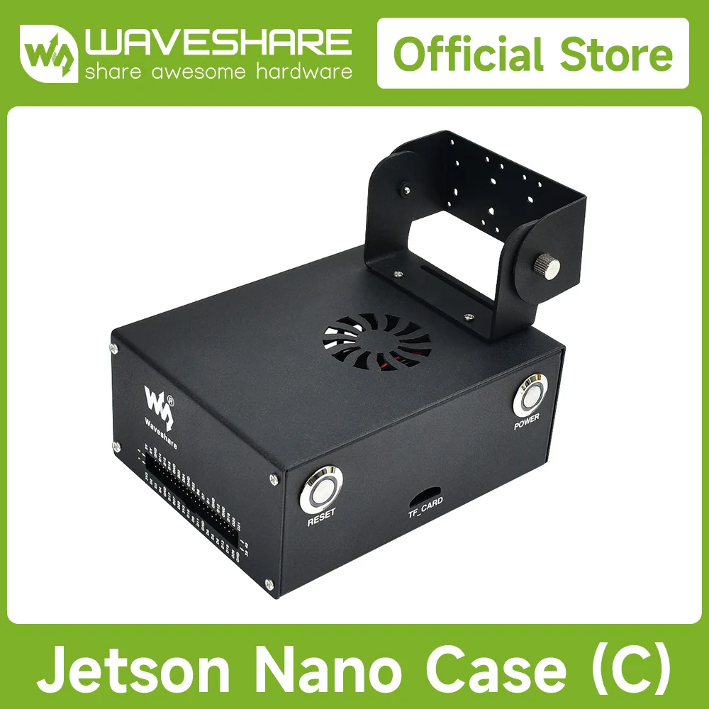Waveshare jetson ナノ金属ケース (c) 、カメラホルダー、内部ファン 