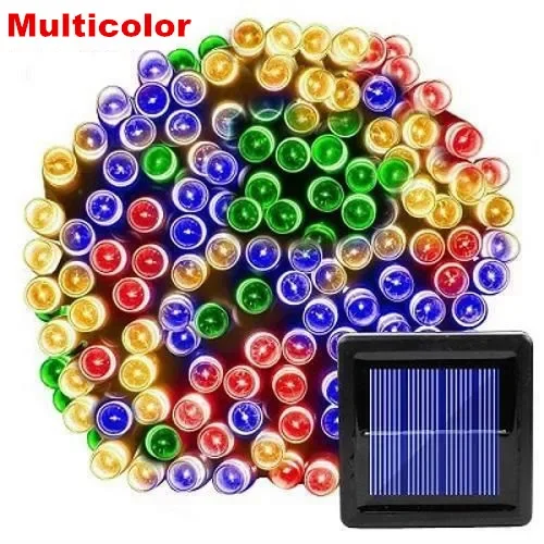 Solar-Powered LED Fairy String Lights
