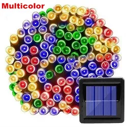 Solar - Powered LED Fairy String Lights - 7M 50 LEDs (Colorful)