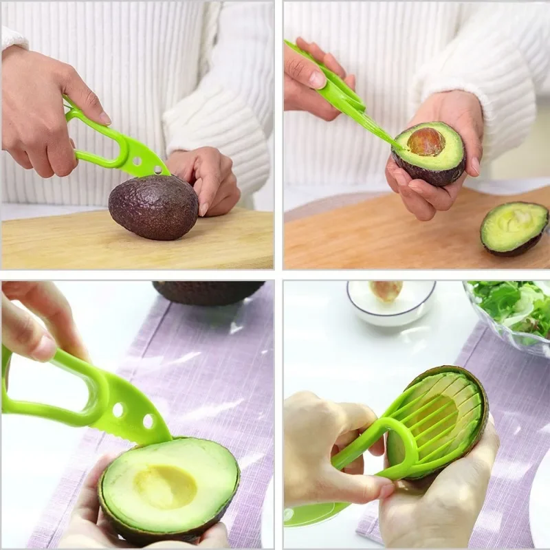 Avocado Slicer 3in1 Fruit Cutter And Vegetable Peeler Kitchen Tool_voghion.com