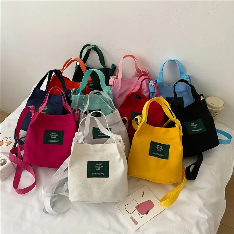 

2024 Mini Women's Bag Canvas Handbags Small Cloth Shoulder Crossbody Bags for Women Ladies Purse Phone Sac A Main Femme Bolsas