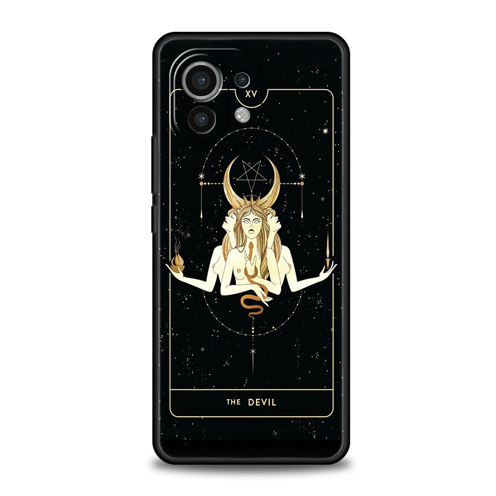 Hexen Mond Tarot Mystery Totem Telefon Fall für Xiaomi Poco F4 F3 X3 X4 X5 GT NFC M3 M4 11 Ultra 12 13 Note 10 Pro Lite 5G Abdeckung – Detail 1