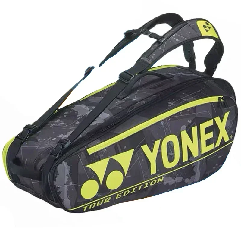 Sports Bags Backpacks YONEX Original Badminton Bag Fashions Borsa Per Racchette Da Tennis PU Grande Capacit&agrave; Tenere 12 Racchette Per Allenamento Da Co