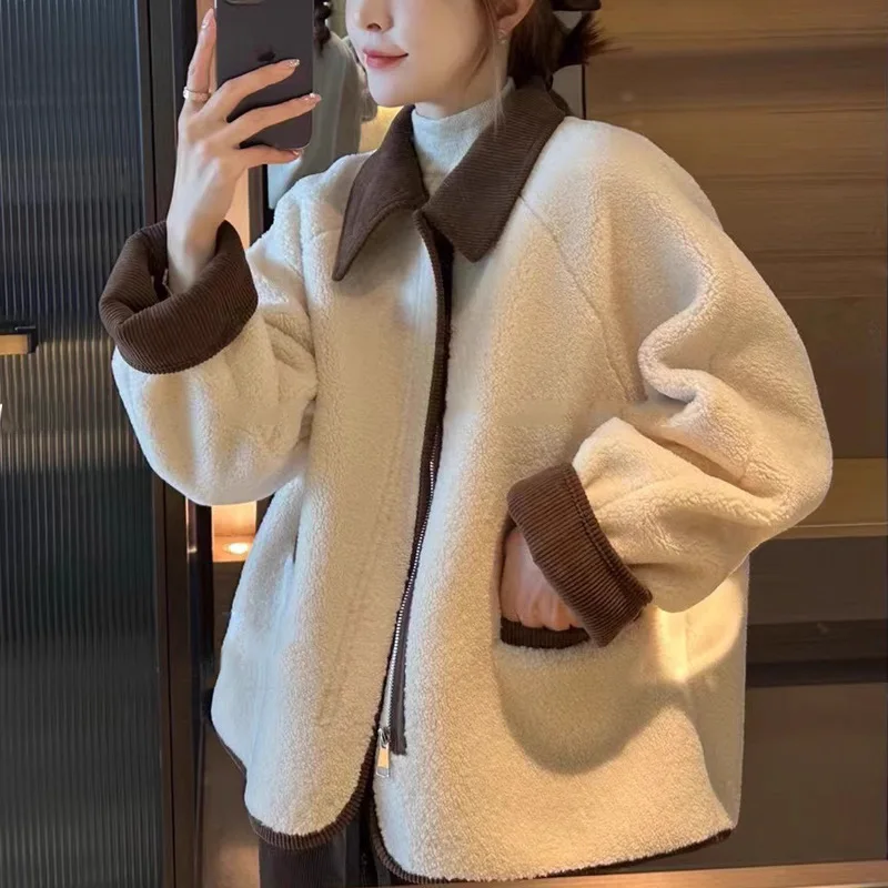 

Winter Coat Women Moda Mujeres New in Outerwears Chaquetas Bomber Korean Fashion Harajuku Fur Coat Women Women Jacket Vintage