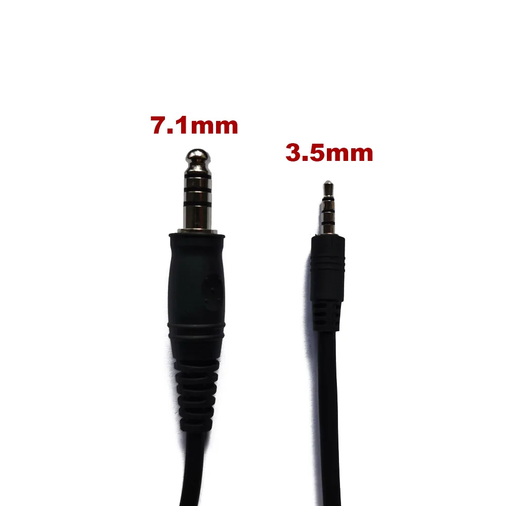 U174 Cable for U94 PCI PTT Adapter Militar Hunting Tactical Headset Walkie Talkie Motorola Kenwood BAOFENG Radio 3.5mm/7.1mm 2