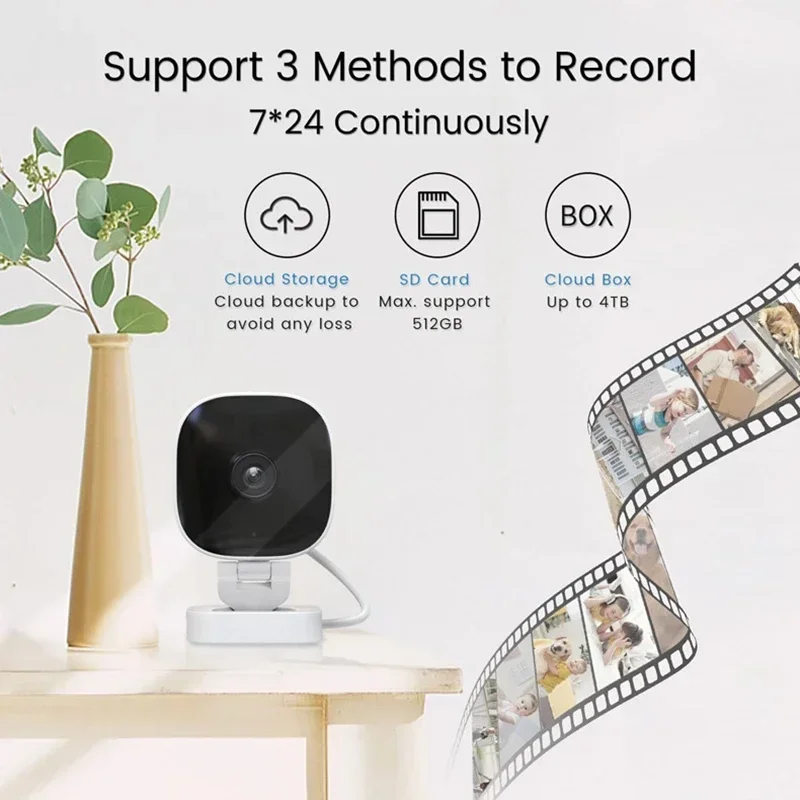 4K HD Mini Wireless Camera Wide-angle Webcams Indoor Monitoring APPWith Night Version 2-way Audio IP65 Waterproof Camera 2026 6