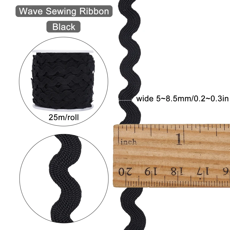 Galon Tressé élastique Avec Boucle Bouton – 8 Couleurs, 20 Mètres Au Total – Largeur 17 Mm – Pour Couture, Costumes, Sangles, Décoration DIY