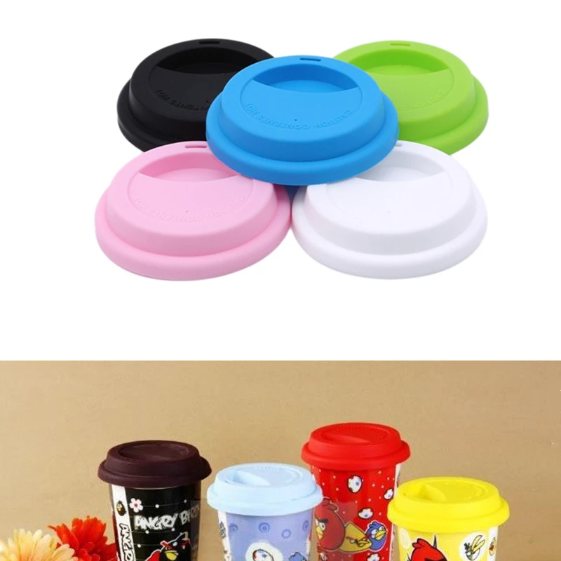 

Silicone Insulation Leakproof Cup Lid Heat Resistant Anti-Dust Mug Cover Home Supplies Kitchen Tea Coffee Sealing Lid Caps