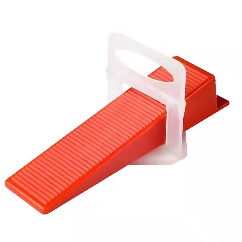 Tile Leveling Tools Tile Spacers Tile Leveling Clips 100PCS Red Plastic Wedges