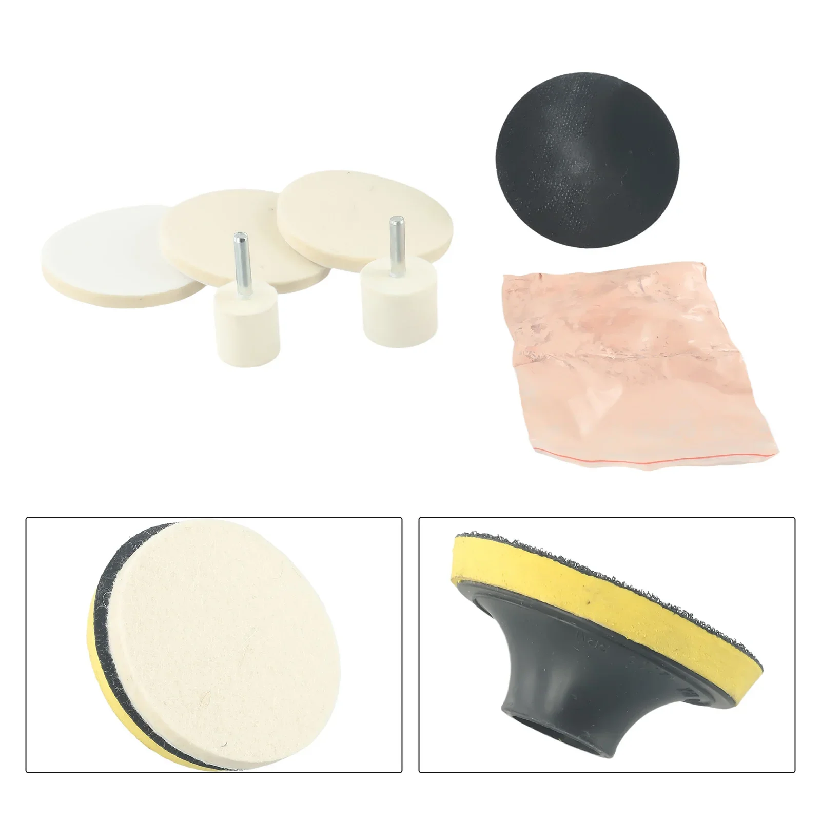 glass scratch remover car glass polishing kit 8pcs Car Windshield Glass Scratch Remover Cerium Oxide Powder Glass Polishing Kit ering Sponge Remove Scratches Wax Pads