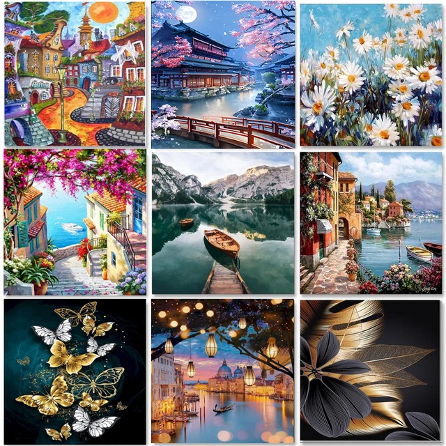 GATYZTORY Paint By Numbers For adults Kids Handpainted Canvas painting  Scenery Painting By Number Picture Canvas Home Decor - AliExpress