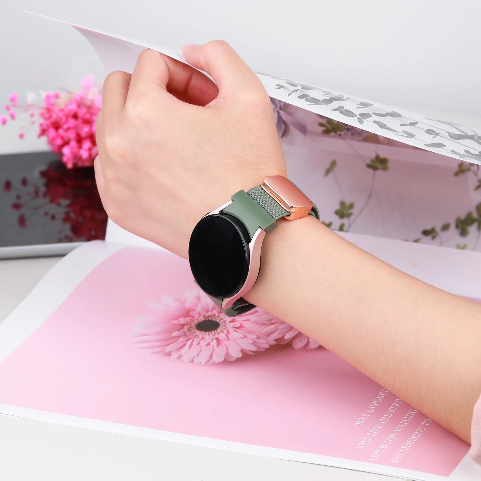 Magnetic Nylon No-Gap Watch Band Bracelet