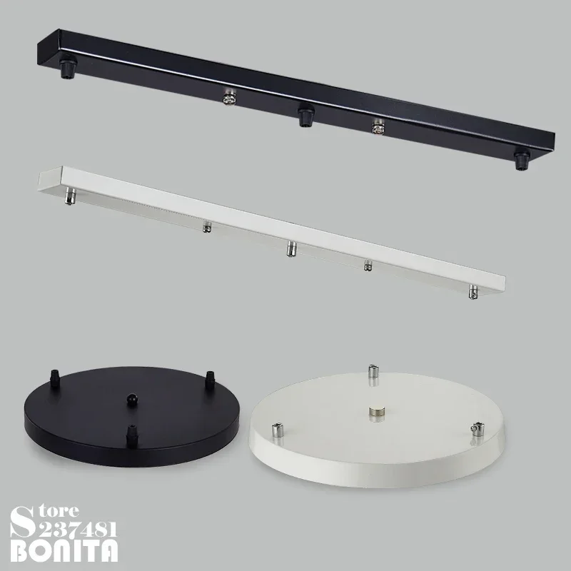Medallón Decorativo Para Techo - Base Blanca De Poliuretano 30 Cm Para Lámparas O Ventiladores