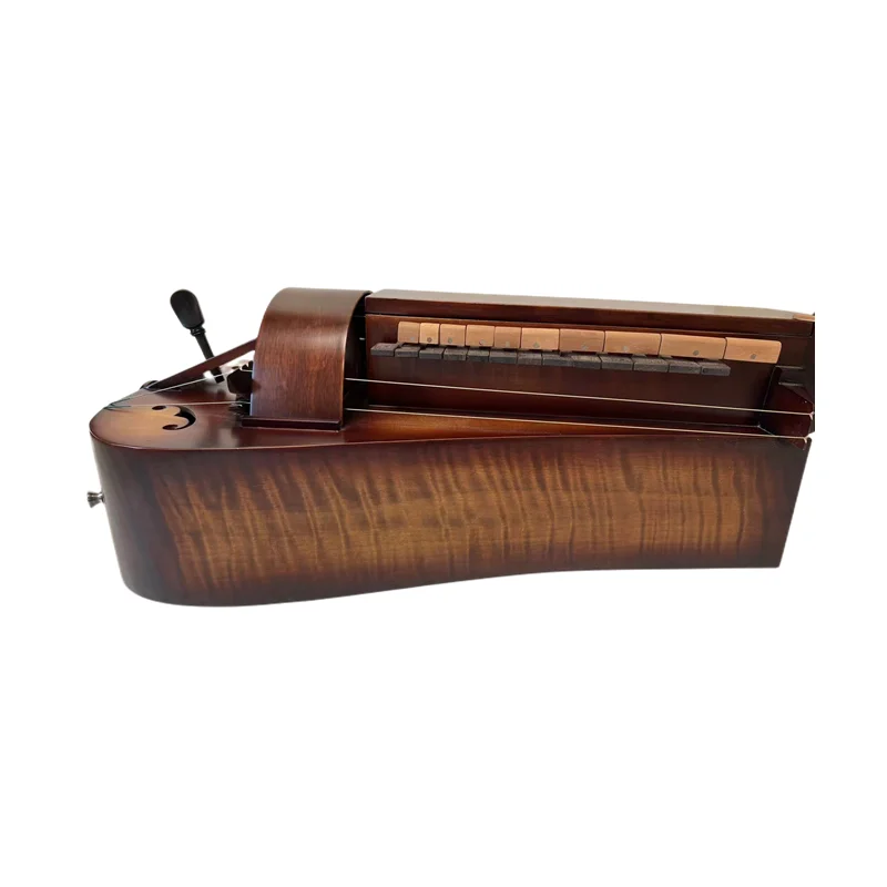 Hand Made maple wood Song brand 6 strings 23 keys brown Hurdy Gurdy