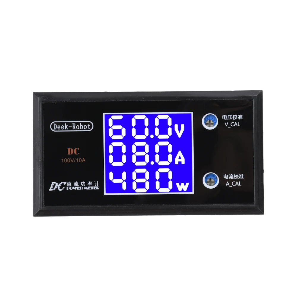 DC 0?100V, 10A LCD 디지털 전압계, 3자리 고정밀 전류계 및 전력계, 전자 수리 등에 적합합니다.