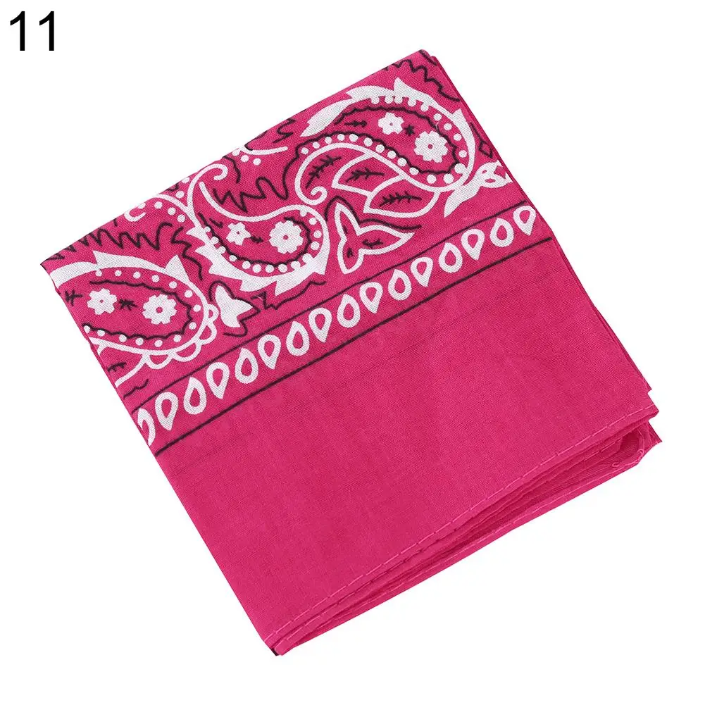 Başörtüsü 2025 Moda Hip Hop Bandana Kare Eşarp 54 cm * 54 cm Paisley Kafa Bandı Baskılı Kadınlar/Erkekler/Erkekler/Kızlar Başörtüsü