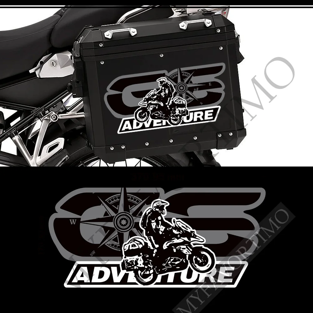 

For BMW R1250GS R1200gs F850gs F800gs F750gs F650GS R1100GS GS GSA HP Stickers Adventure Trunk Luggage Aluminium Cases Topcase