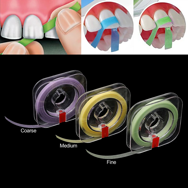 

6m*4mm Dental Polishing Strips Polyester Film Matrix Strips Resin Teeth Grinding Sanding 50μm 30μm20μm Dentistry Material