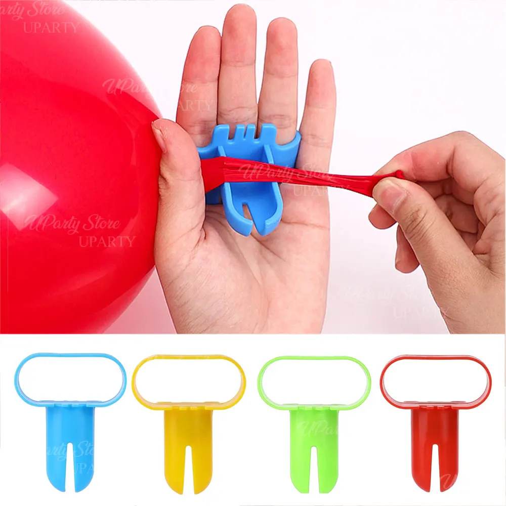 1/2 stücke Ballon Binden Werkzeug Kunststoff Ballons Knoten Werkzeuge für Geburtstag Hochzeit Baby Shower Party Dekorationen Ballons Zubehör