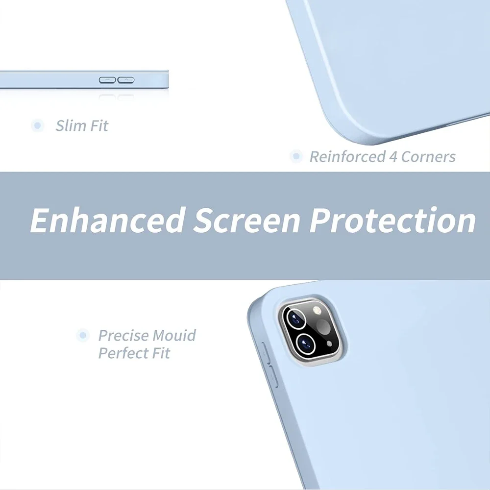 Slim Trifold Stand Cover with Auto Wake/Sleep Feature
