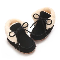 New Baby Boots With Multi-color High-Quality Cotton Lace Up Soft Sole For Winter Men's And Women's Baby Shoes The First Walking 3