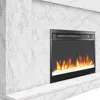 52 Inch Electric Fireplace with Mantel, Replaceable Fireplace Insert Heater, Remote Control, Timer, Color Changing Crystal 5
