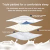 Latex Fiber Pillow Not Collapse 48x74cm Relaxing Neck Help Sleep Pillows 3