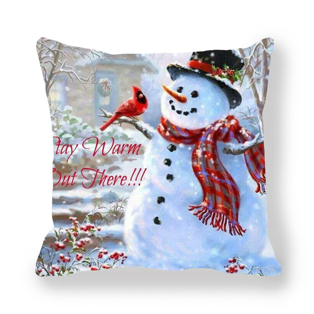Cushion Cover Merry Christmas Decorations For Home Christmas Ornaments 2021 Navidad Xmas Noel New Year Gifts 2022