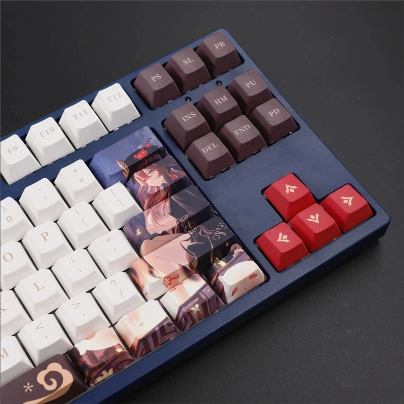 Teclado Mecânico, Cool Man, Otaku, Beleza, Novo, 136Pcs