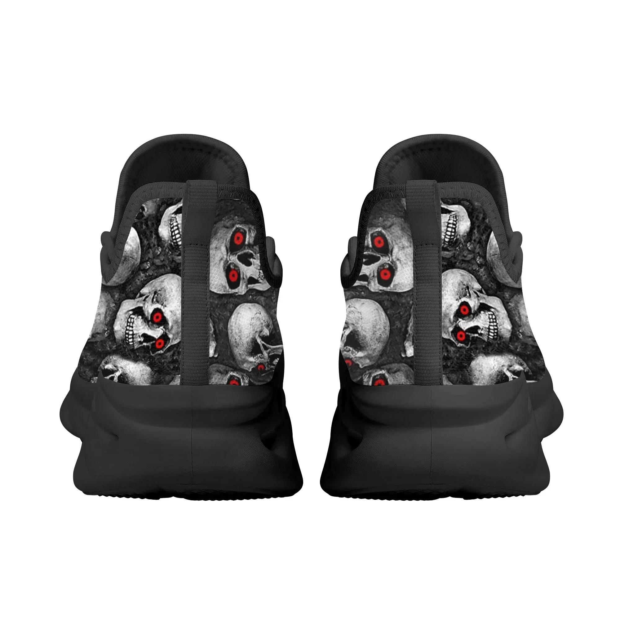 Cool Skull Pattern Ladies Flat Shoes Comfortable Lace Up Casual Sneakers For Women Light Platform Sneakers Zapatos