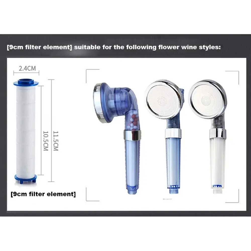 Water Filter 5Pcs Shower Head Replacement PP Cotton Cartridge for Bathroom Sprayer