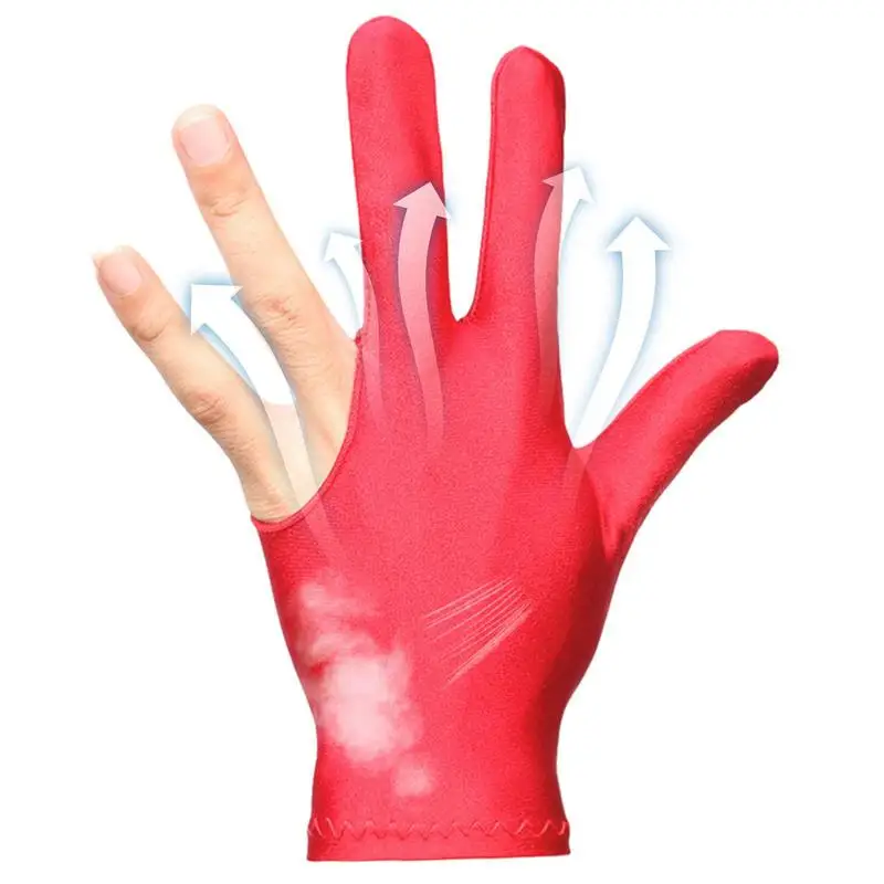 

Перчатки для бильярда с тремя пальцами, спортивные перчатки с тремя пальцами, спортивные аксессуары из спандекса для бильярда, профессий и