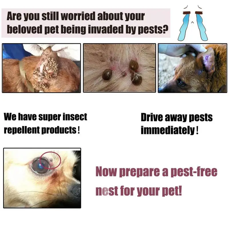 Pet Skin Spray Fleas Tick And Mosquitoes Pet Anti Flea Tick Agent Pet Flea Spray For Dogs Cats And Home Fleas Eliminator Control Prevention Protect