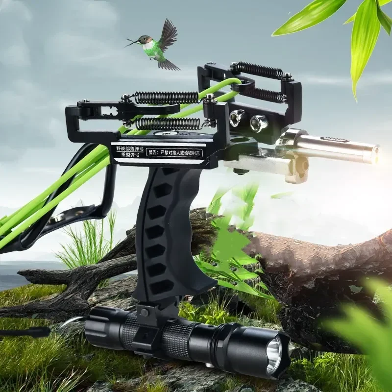 Powerful Laser Slingshot with Arrow Clip, Hunting Catapult, Fishing Slingshot, Crossbow Shooting, Steel Balls