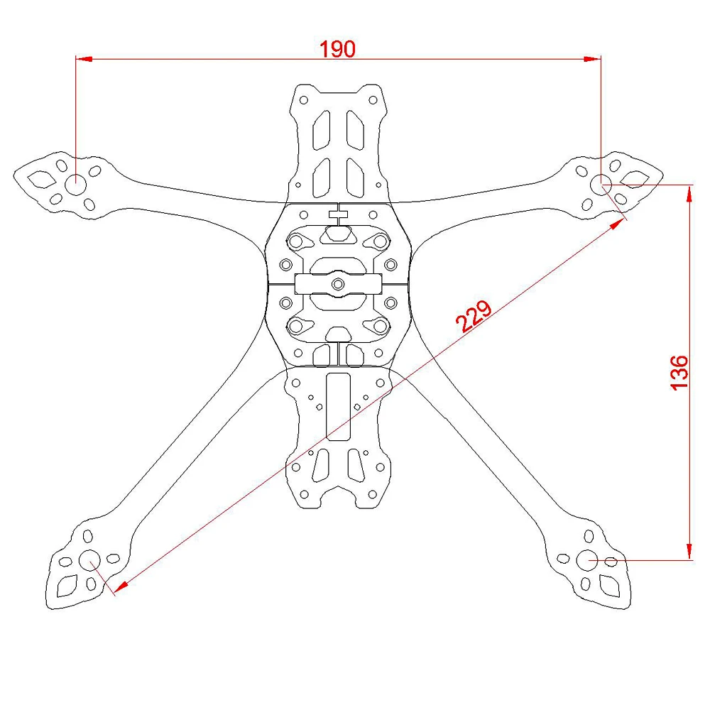 Sb940869a8102444ab030e1454b4e27c8D Mark5 MK5 DC DeadCat Structure FPV Frame Kit 5inch Carbon Fiber for O3/air unit/vista RC Quadcopter Racing Drone DIY parts
