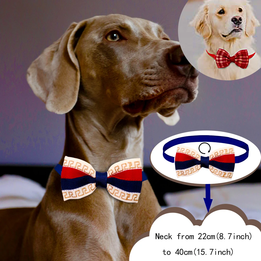20pcs Dog Acccessories Dog Bow Tie  Bulk Dog Collar Bow Dog Bowtie Small Dog Cat Pet Supplies Dog Fashion Accessoreis Bow 2