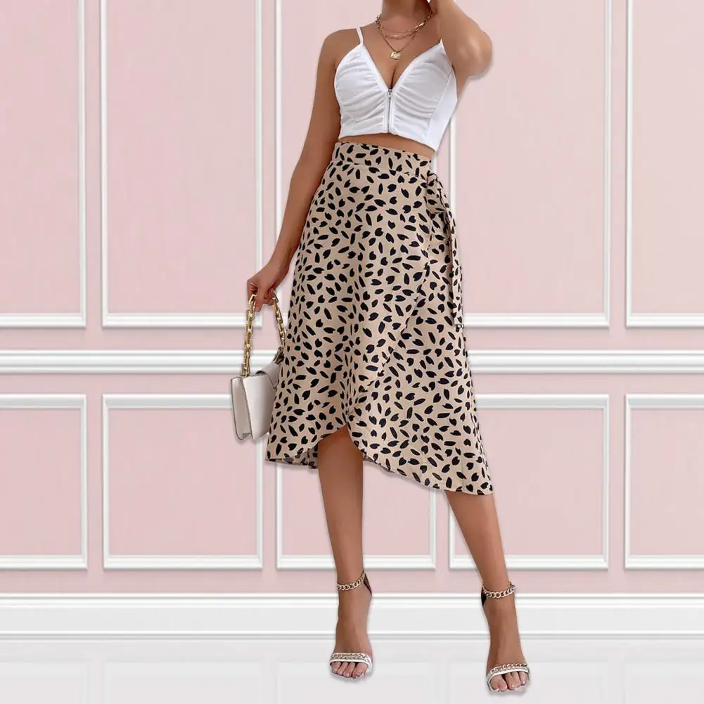 

Midi Skirt Irregular Hem Beach Skirt Summer Holiday Lady Summer Skirt