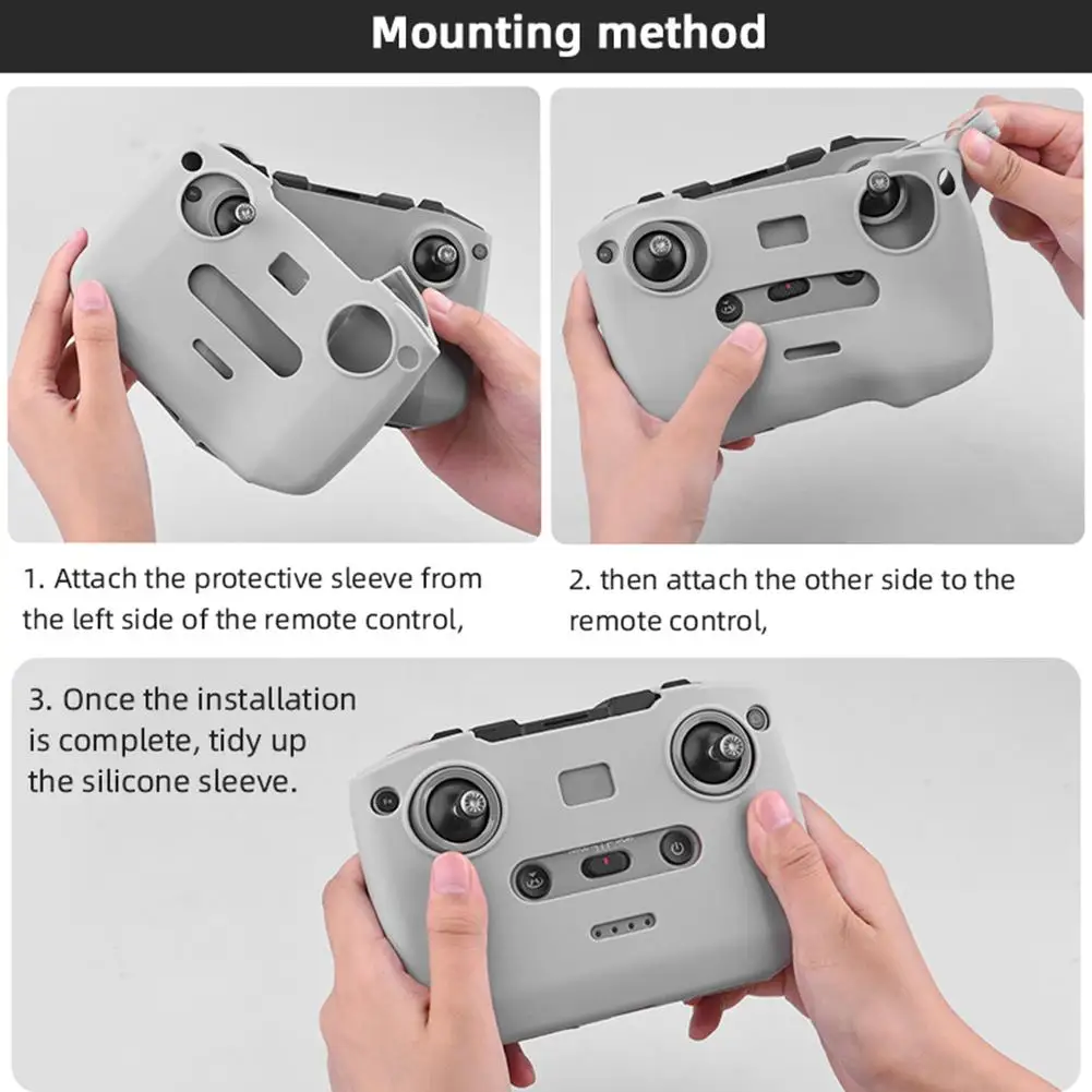 Silicone Case For Dji Mini 2 SE / Mini 3 Pro / Air 2 RC-N1 Remote Control Dust-proof Body Shell Protective Cover Accessories