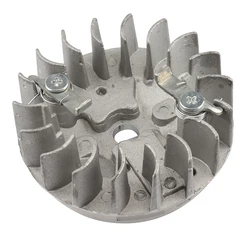 High - Performance Motorcycle Engine Pull Starter Flywheel for Pocket and Mini Bikes (Silver)