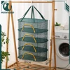 2-4 Layer Food Drying Net 70*50cm Multifunctional Hanging Clothes Drying Nets For Underwear Fruits Herbs Dryer Cage Storage Rack 1