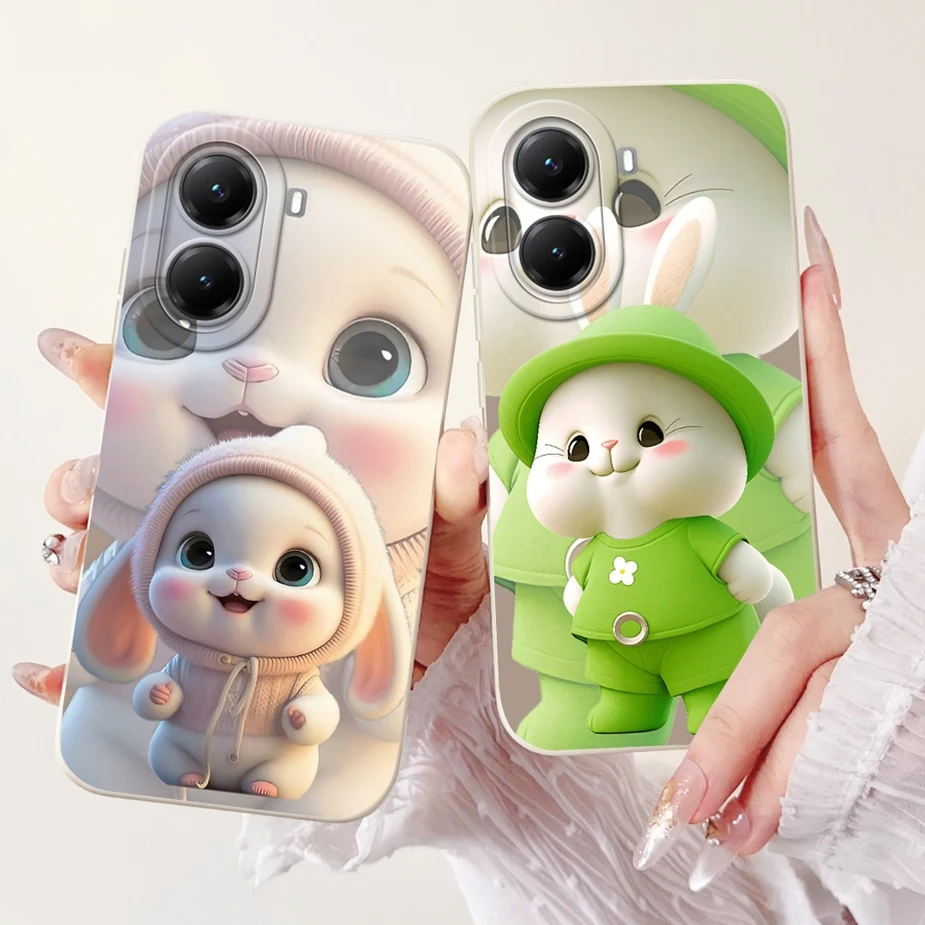 Cute Cat Grid Pattern Soft Silicone Phone Case Cover