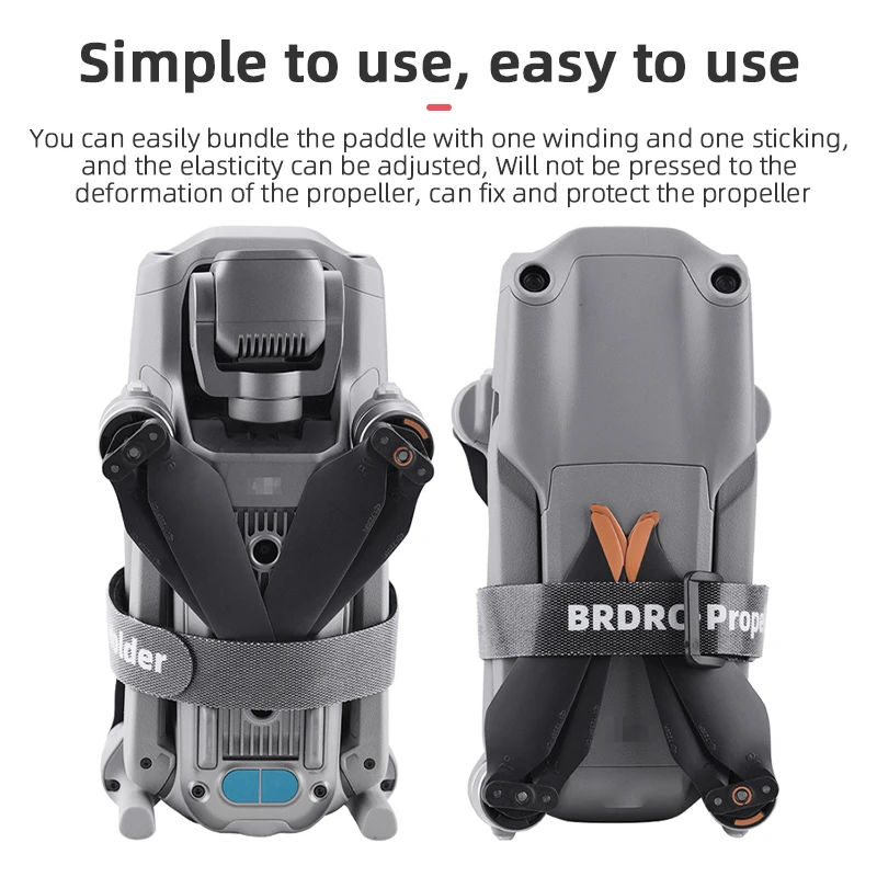 Description Picture 4 of itemBRDRC Propeller Holder for DJI Mini 2/4K/3 Pro/ Air 2/FIMI X8 SE Props Fixing Tape Straps Drone Stabilizer Cable Tie Accessory