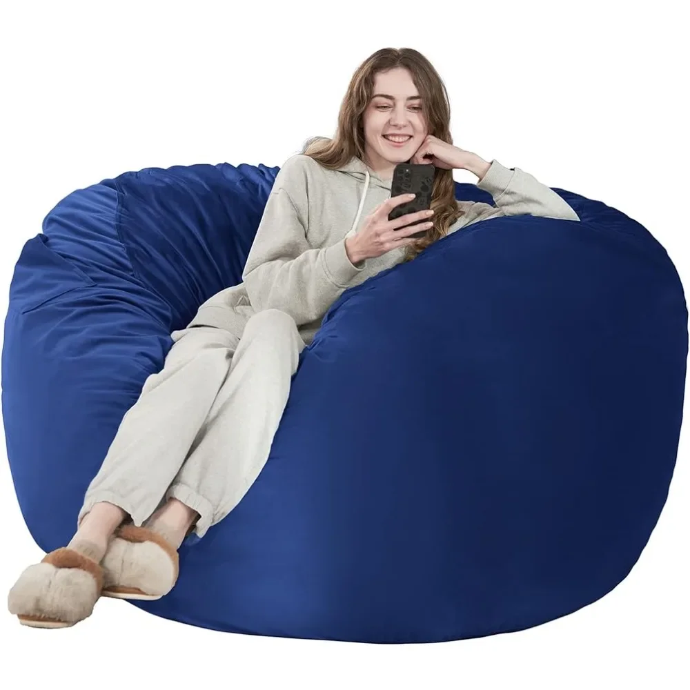 Sofá cama para sala de estar, sillón azul oscuro, relleno para Puffs, Tumbonas, silla inflable para 2 personas, envío gratis