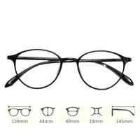Lunettes de myopie à petite monture Ultra légères, rétro artistique, Anti-lumière bleue, haute définition, transparentes, à courte vue 6