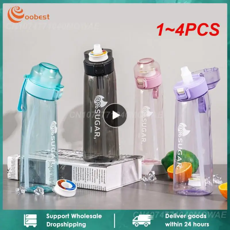 1 ~ 4 Pezzi 500Ml Airup Drinkfles Sapore Bottiglie D'Acqua Con Baccelli Per Kid Pod Air Borraccia Starter Set E Pod 0 Sugar Summer