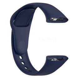 Silicone Smartwatch Band Wristband Bracelet Strap Accessories in Various Colors for redmi watch 3 (Midnight Blue)