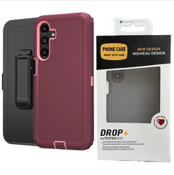 Military Grade Heavy Armor Case with Belt Clip and Anti - Drop Protection - Galaxy A18 (A)