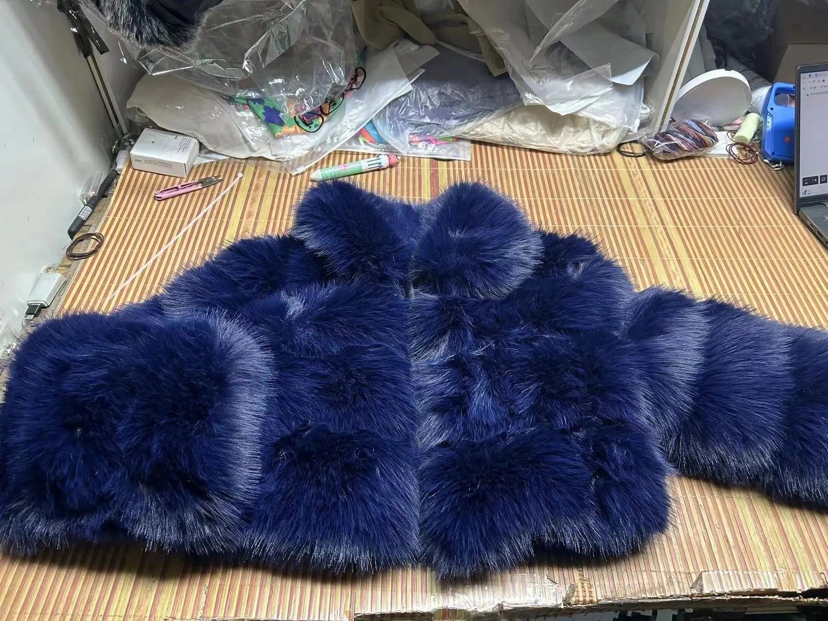 Women's Furry Cropped Fur Coat, Faux Fur Short Jacket, Loose
