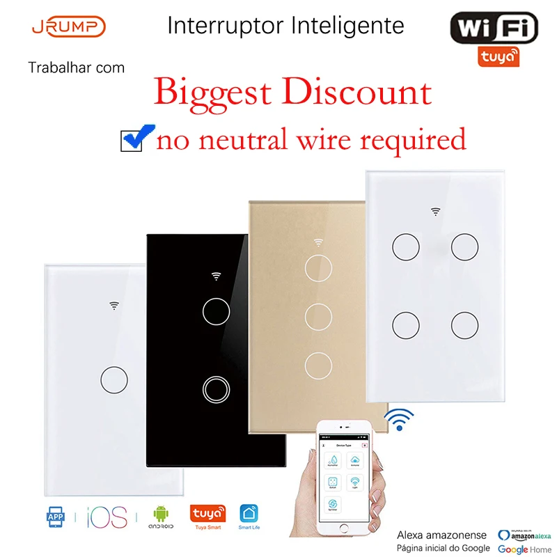 TuyaSmartLifeHomeHouseSmartSwitchWallTouchSwitchVoiceControl