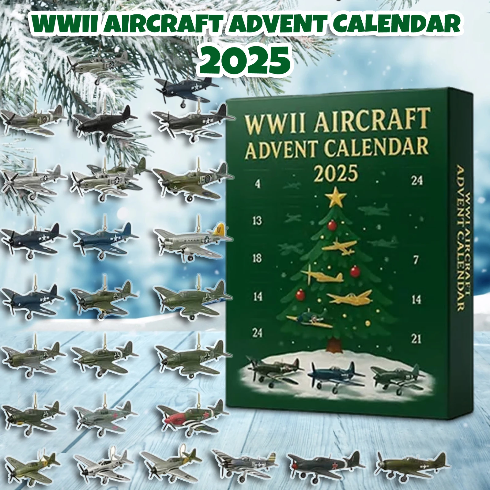 Tuxuseo Aircraft Advent Calendar | 24 Day Christmas Countdown | 24 Mini